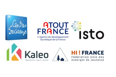Logos partenaraits : Kaleo, Atout France, ISTO, Centres Sociaux et Hi France