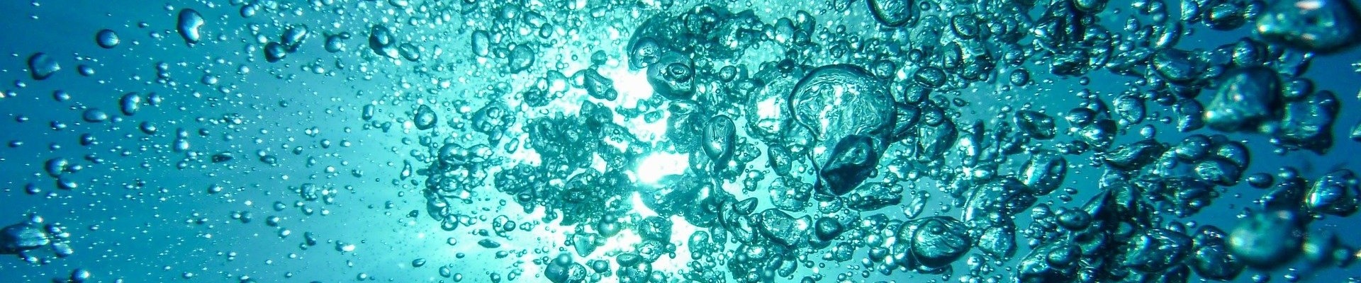 Océan bleu bulles