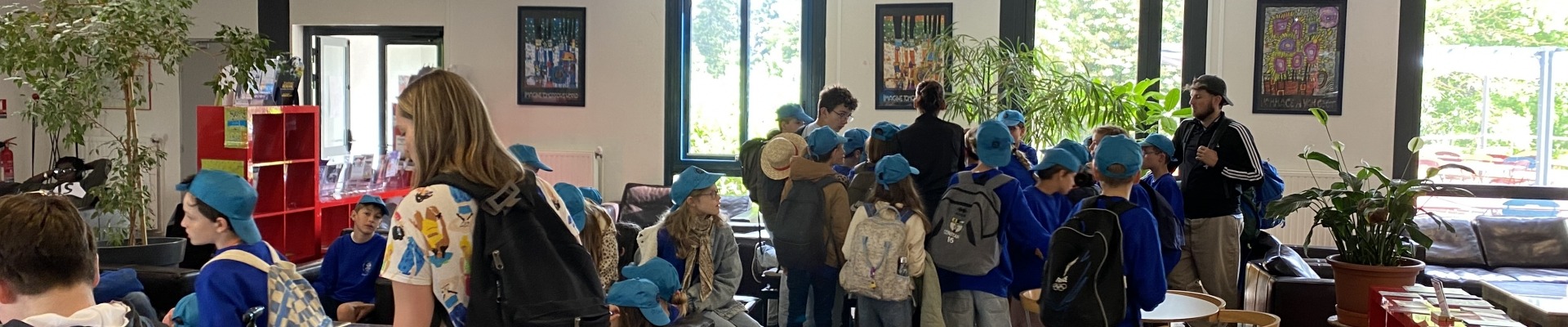Photo d'uneclasse pendant son séjour scolaire à Blois