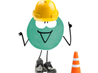 Mascotte rhé d'éthic étapes dans le bâtiment