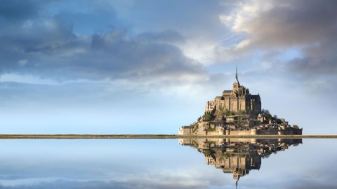 La baie du Mont Saint Michel à découvrir lors de votre séjour à l'éthic étapes Patrick Varangot