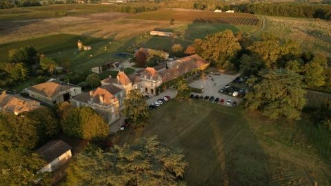 Le domaine de Beauséjour vu du ciel