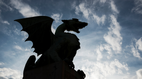 Ombre de dragon pour ilustrer le Dragon des Mers a Calais