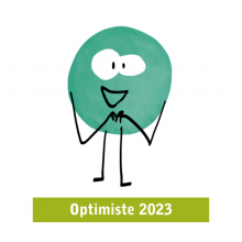 Mascotte actuelle du réseau éthic étapes, Optimiste